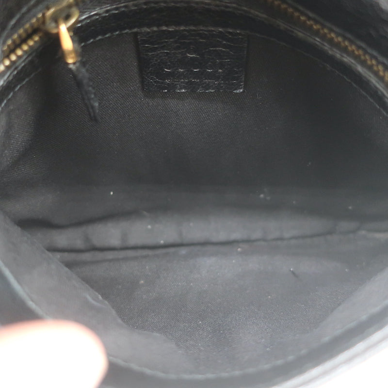 Gucci Blondie Studded Mini Crossbody Bag Black Leather