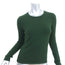 Oscar de la Renta Sweater Green Cashmere-Silk Size Extra Small Crewneck Pullover