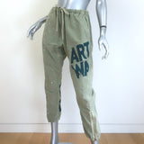 FREECITY AW Paint Splattered Jump Pants Army Green Size Medium