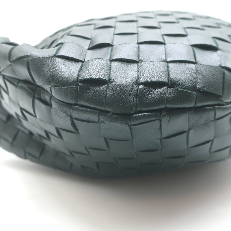 Bottega Veneta Small Jodie Hobo Bag Forest Green Intrecciato Leather NEW