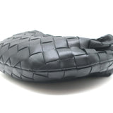 Bottega Veneta Mini Jodie Hobo Bag Black Intrecciato Leather