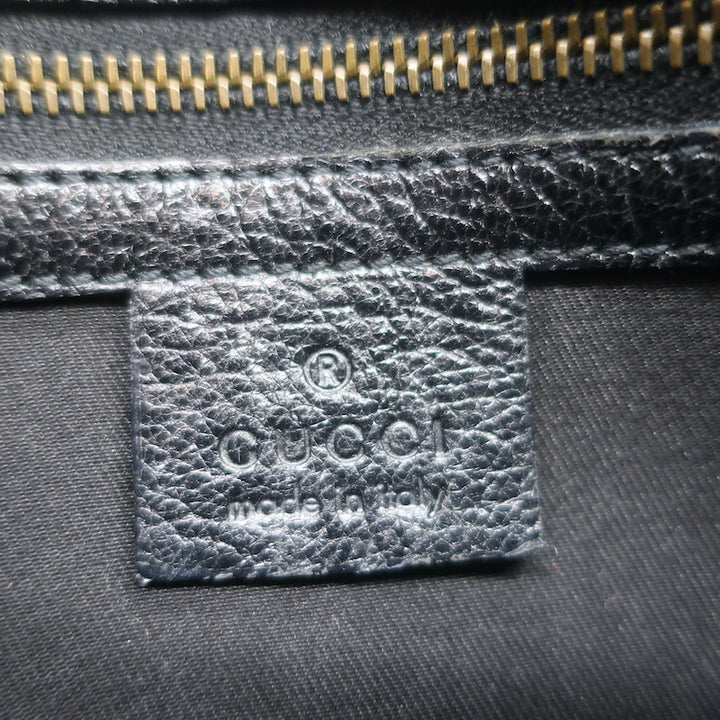 Gucci Blondie Studded Mini Crossbody Bag Black Leather