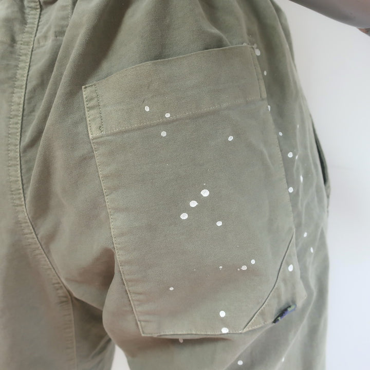 FREECITY AW Paint Splattered Jump Pants Army Green Size Medium