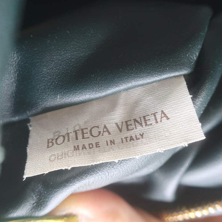 Bottega Veneta Small Jodie Hobo Bag Forest Green Intrecciato Leather NEW