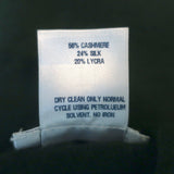 Oscar de la Renta Sweater Green Cashmere-Silk Size Extra Small Crewneck Pullover