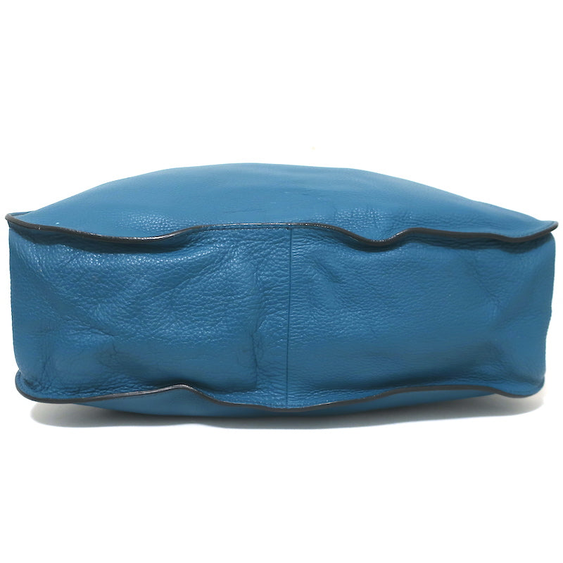 Chloe Marcie Large Shoulder Bag Laguna Blue Leather