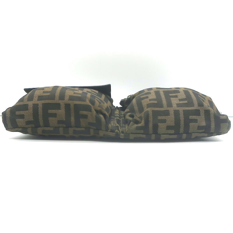 Fendi Zucca Fanny Pack Belt Bag Brown Canvas &amp; Leather