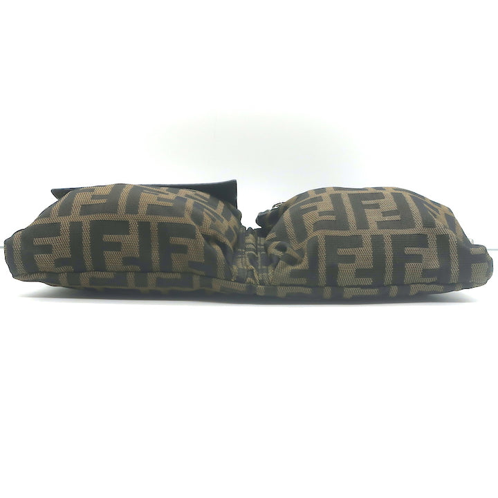 Fendi Zucca Fanny Pack Belt Bag Brown Canvas &amp; Leather