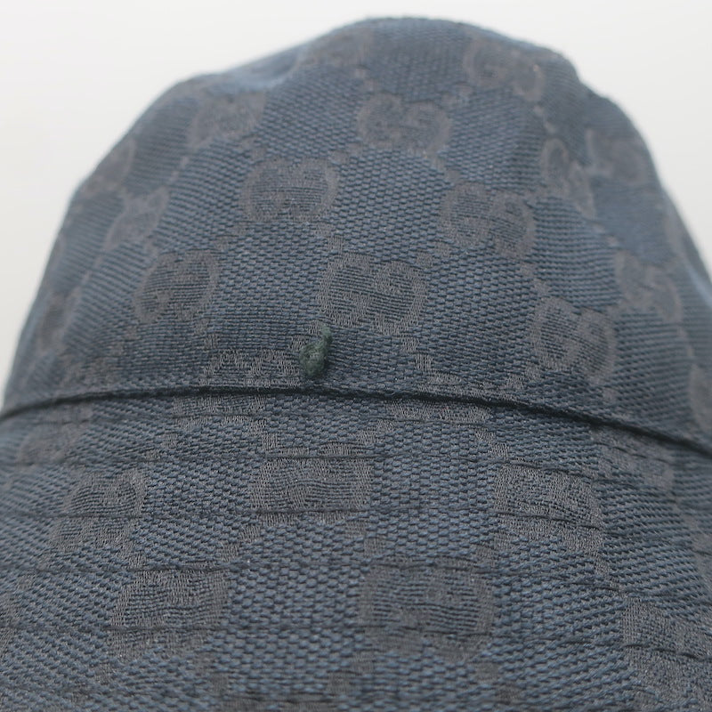 Gucci GG Monogram Canvas Bucket Hat Black Size Large