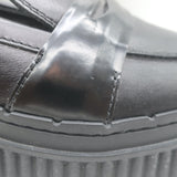 Tod's Creeper Penny Loafers Black Leather Size 37.5