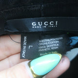 Gucci GG Monogram Canvas Bucket Hat Black Size Large