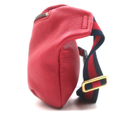 Gucci Retro Logo Large Fanny Pack Belt Bag Red Leather