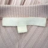 Jonathan Simkhai Zip-Front Peplum Cardigan Blush Ribbed Knit Size Medium