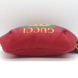 Gucci Retro Logo Large Fanny Pack Belt Bag Red Leather