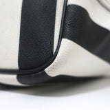 Givenchy Large Antigona Tote Black & White Striped Coated Canvas Shoulder Bag