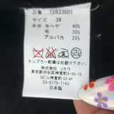 Mihara Yasuhiro Distressed Cable Knit Cardigan Black Mohair-Blend Size 38