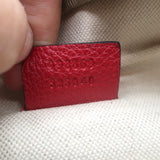 Gucci Retro Logo Large Fanny Pack Belt Bag Red Leather