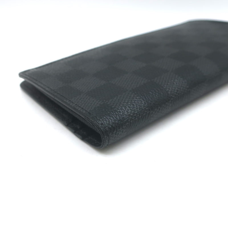 Louis Vuitton Damier Canvas Brazza Long Bi-Fold Wallet Black/Graphite