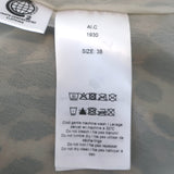 Ganni Pleated Leopard Print Midi Dress Brown Georgette Size 38