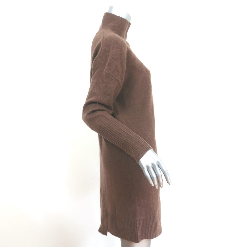 360 Cashmere Asymmetric Sweater Dress Quincy Brown Cashmere Size Small NEW