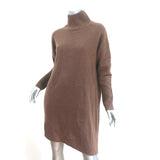 360 Cashmere Asymmetric Sweater Dress Quincy Brown Cashmere Size Small NEW