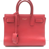 Saint Laurent Sac de Jour Nano Tote Red Leather Crossbody Bag
