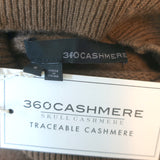 360 Cashmere Asymmetric Sweater Dress Quincy Brown Cashmere Size Small NEW