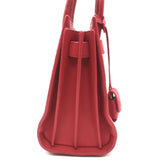 Saint Laurent Sac de Jour Nano Tote Red Leather Crossbody Bag