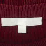 Jonathan Simkhai Bell Sleeve Peplum Top Cabernet Ribbed Knit Size Small