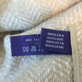 Ralph Lauren Collection Herringbone Blazer Jacket Beige Silk Size 10