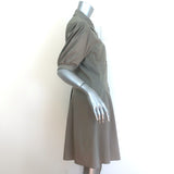 Jonathan Simkhai Cleo Mini Shirt Dress Eucalyptus Poplin Size Medium