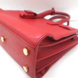 Saint Laurent Sac de Jour Nano Tote Red Leather Crossbody Bag