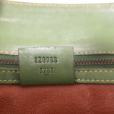 Gucci Tom Ford Large Horsebit Shoulder Bag Green Leather