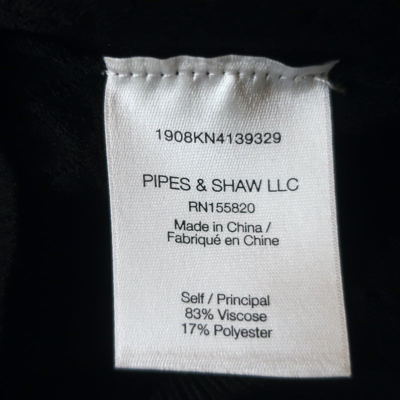 Veronica Beard Half-Zip Sweater Silvi Black Pointelle Knit Size Small