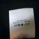 Veronica Beard Half-Zip Sweater Silvi Black Pointelle Knit Size Small