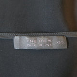 The Row Long Sleeve Shift Dress Black Stretch Crepe Size Extra Small/Small