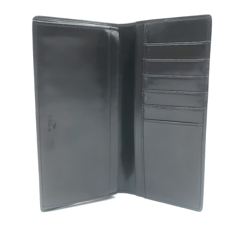 Il Bussetto Ostrich Long Bi-Fold Wallet Orange