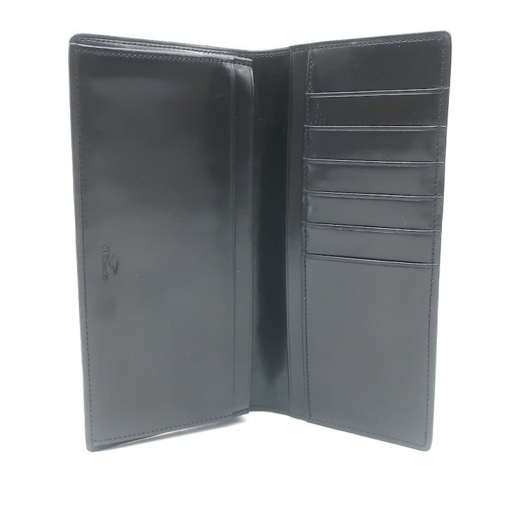 Il Bussetto Ostrich Long Bi-Fold Wallet Orange