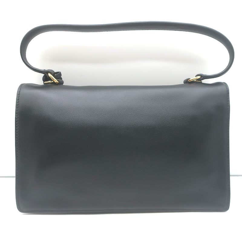 Prada Soft Sound Shoulder Bag Black Leather Medium Crossbody NEW