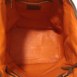 Prada Cervo Fringe Tote Brown Leather Large Bag