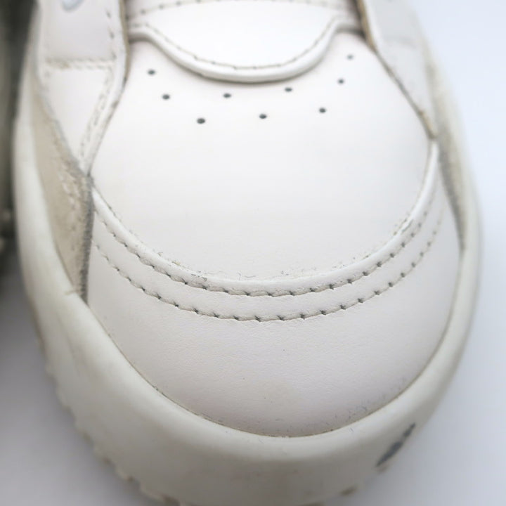 Chloe Franckie Low Top Sneakers White &amp; Fuchsia Leather Size 39