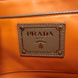 Prada Cervo Fringe Tote Brown Leather Large Bag