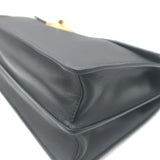 Prada Soft Sound Shoulder Bag Black Leather Medium Crossbody NEW