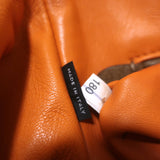 Prada Cervo Fringe Tote Brown Leather Large Bag