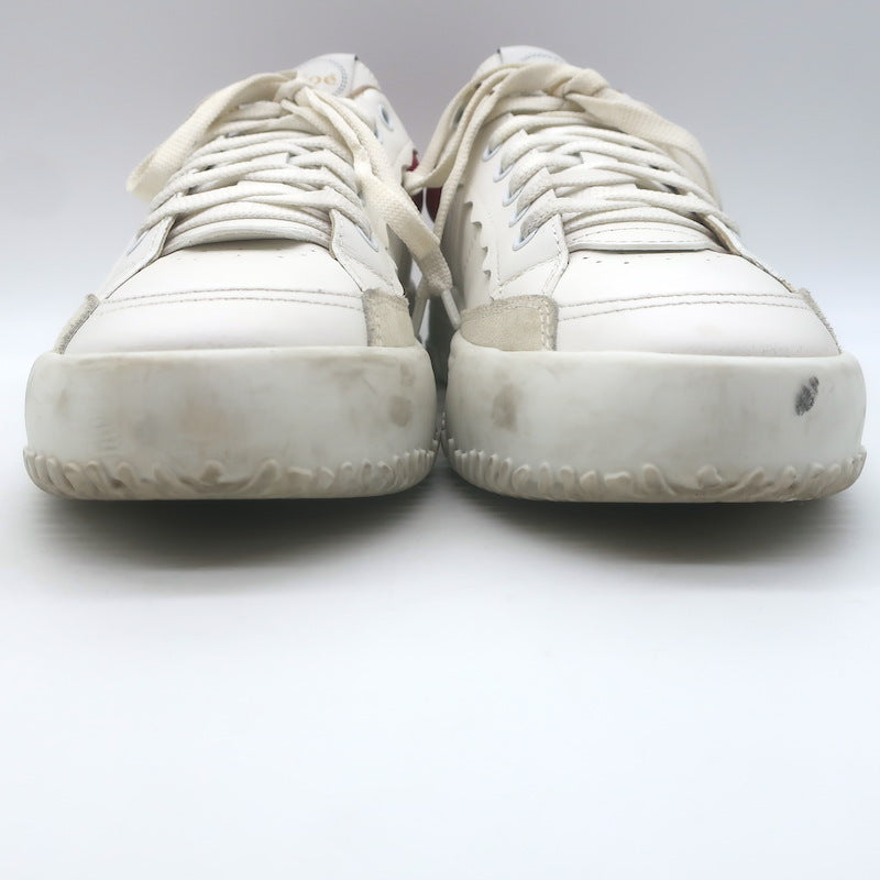 Chloe Franckie Low Top Sneakers White &amp; Fuchsia Leather Size 39