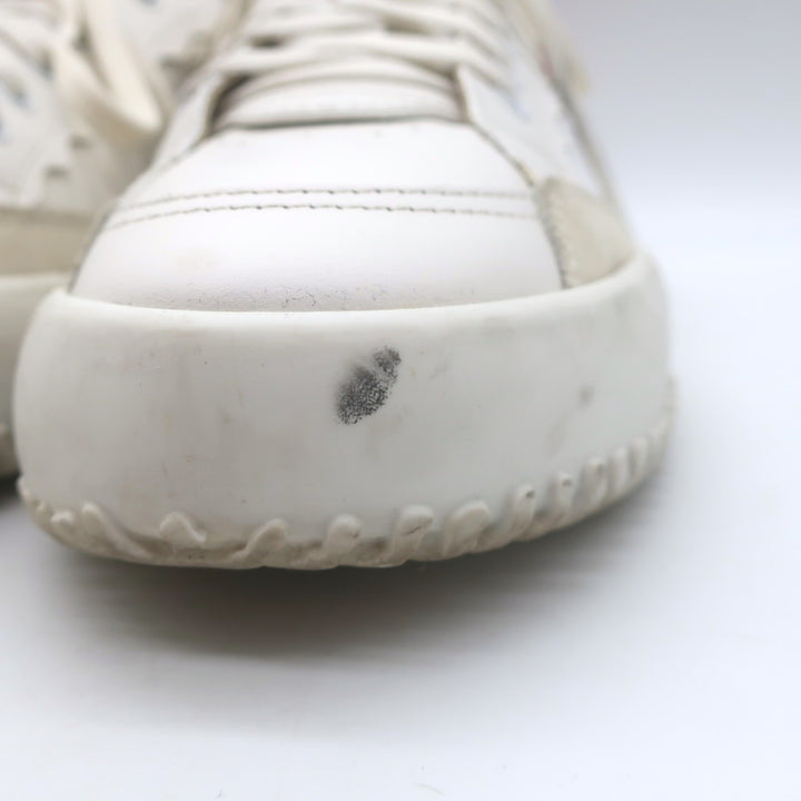 Chloe Franckie Low Top Sneakers White &amp; Fuchsia Leather Size 39