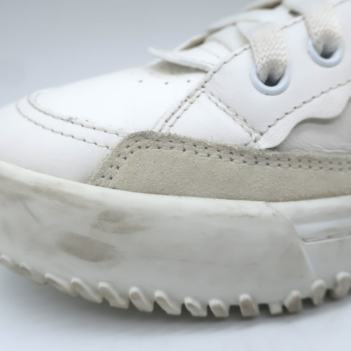 Chloe Franckie Low Top Sneakers White &amp; Fuchsia Leather Size 39