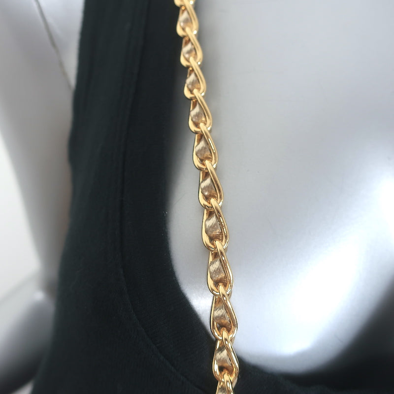 Prada Wallet on Chain Gold Metallic Saffiano Leather Small Crossbody Bag