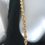 Prada Wallet on Chain Gold Metallic Saffiano Leather Small Crossbody Bag