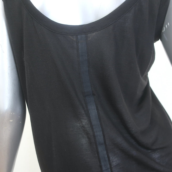 The Row Thomaston Scoop Neck Tank Top Black Jersey Size Medium
